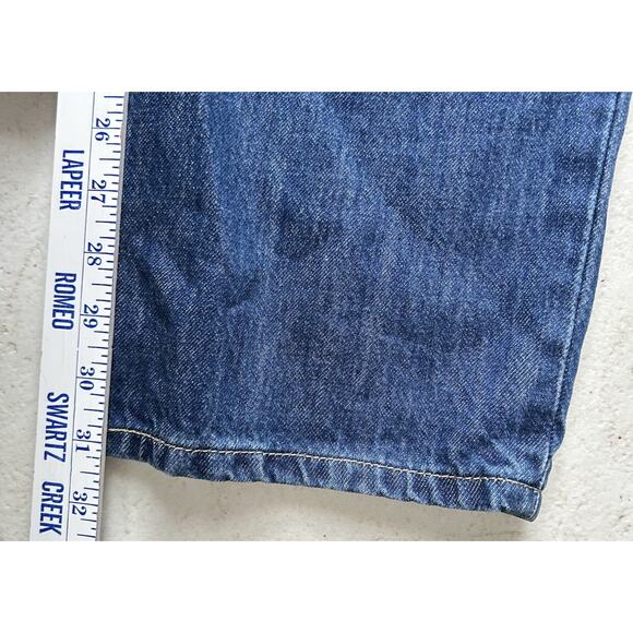 Levi's Women's Low Pro Straight Leg Mid Rise Zip Fly Jeans Denim Size 30 Blue - Picture 7 of 9